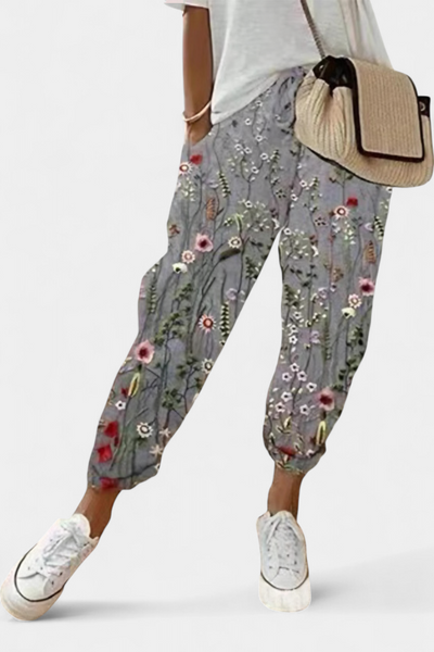Pantalones de Lino de Corte Suelto y Diseño Clásico Mely