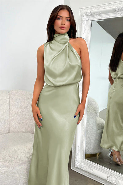 Sophia® | Vestido Maxi de Satén Carlina