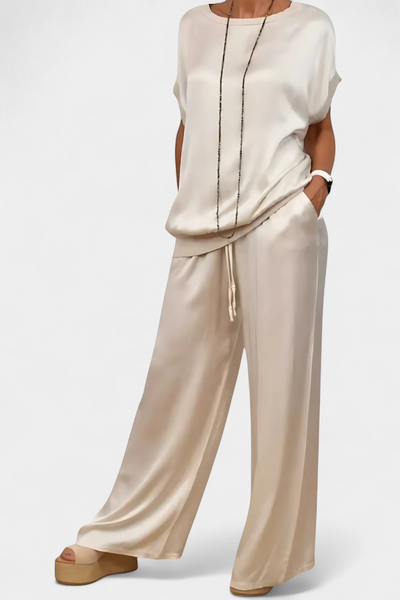 Conjunto Sofisticado de Primavera de Dos Piezas Blasa