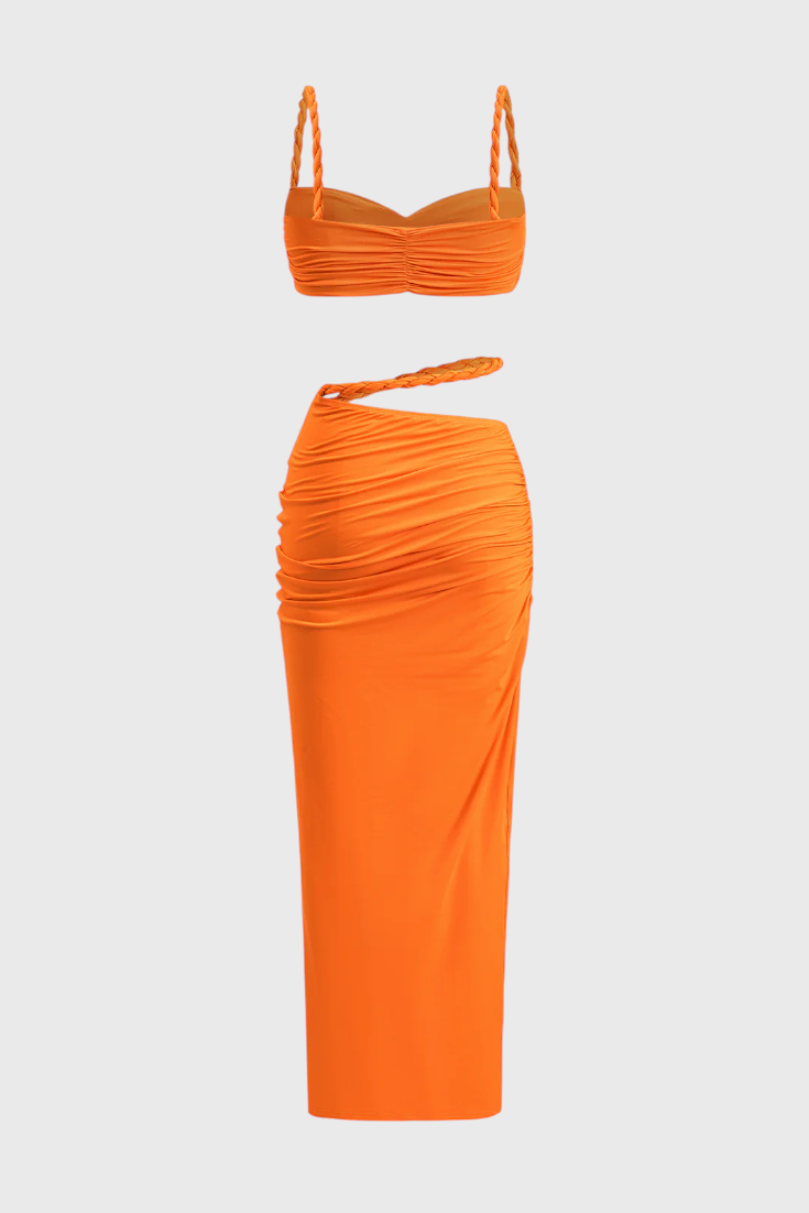Conjunto Estela de Falda Sin Espalda
