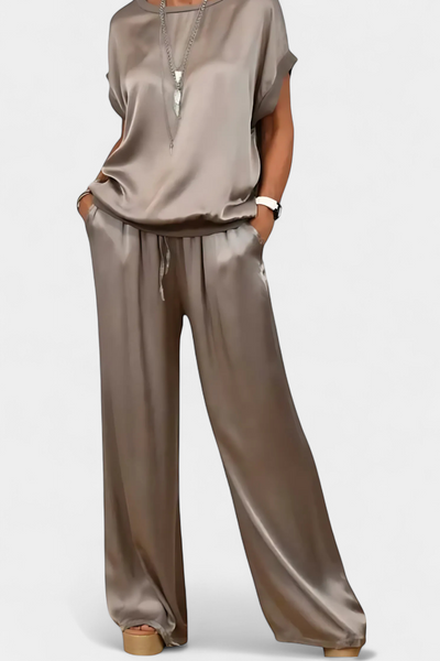 Conjunto Sofisticado de Primavera de Dos Piezas Blasa