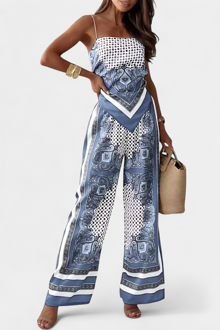 Leonie Conjunto Paisley con Cintas