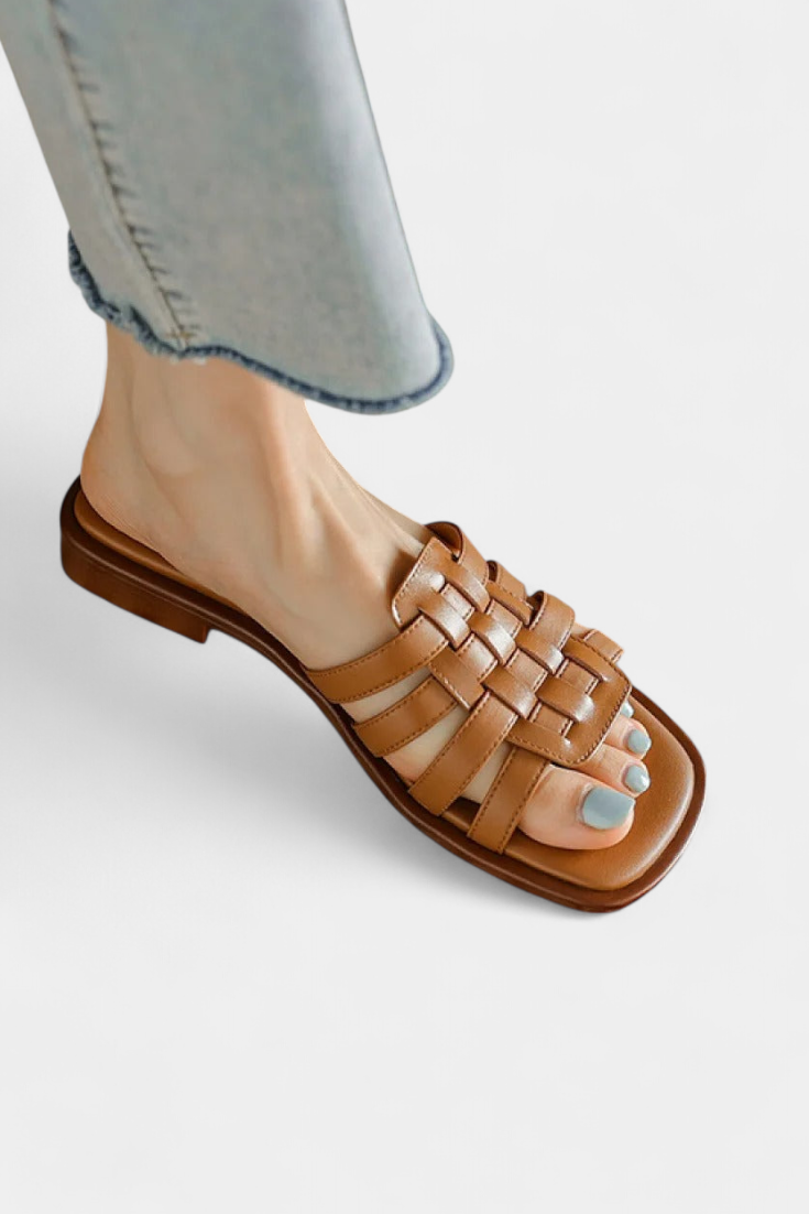 Sandalias Planas Trenzadas Roma