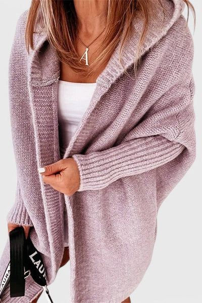 Cárdigan Oversized de Punto con Capucha Lovisa