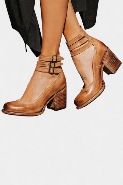 Tacones Modernos con Bloque en Eco-Cuero y Diseño Atemporal