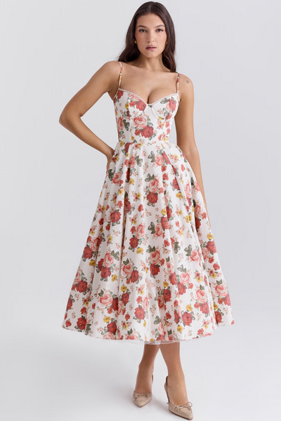 Isabelle® | Luce - vestido midi de tul satinado