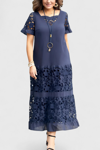 Vestido Midi Marquise con Drapeado Elegante y Atractivo
