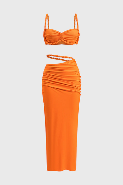 Conjunto Estela de Falda Sin Espalda