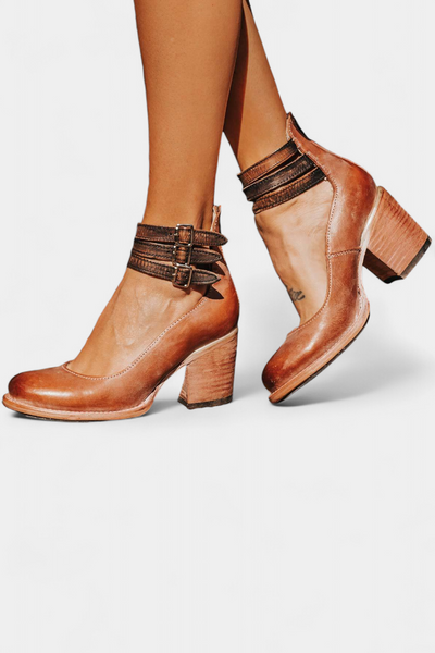 Tacones Modernos con Bloque en Eco-Cuero y Diseño Atemporal