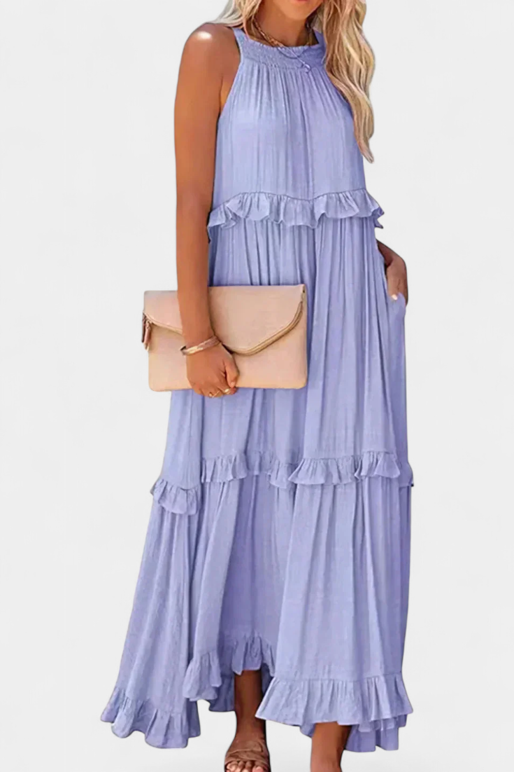 Vestido Monica: Comodidad Atemporal y Frescura Natural