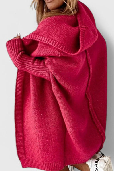 Cárdigan Oversized de Punto con Capucha Lovisa