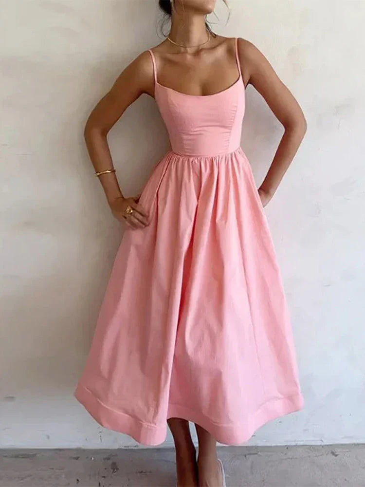 Rebecca® | Jovie - Vestido de tirantes tipo spaghetti