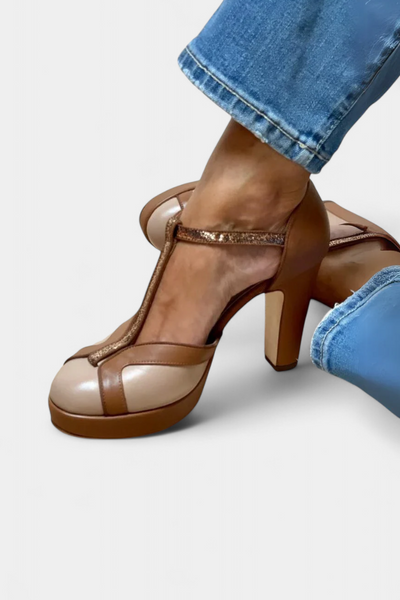 Tacones Elegantes Helena con Encanto Retro