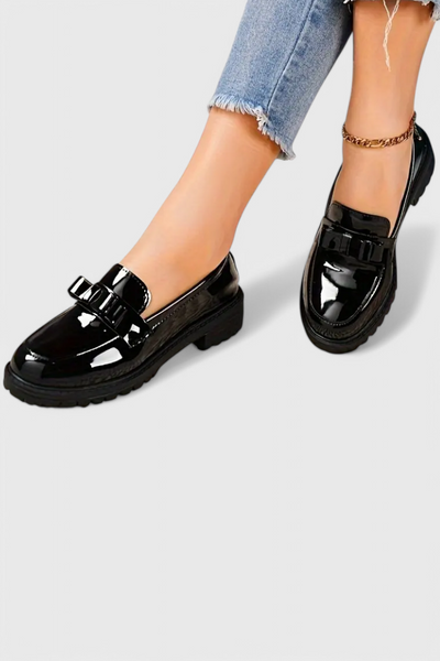 Zapatillas Zinnia con Lazo y Tacón de Bloque