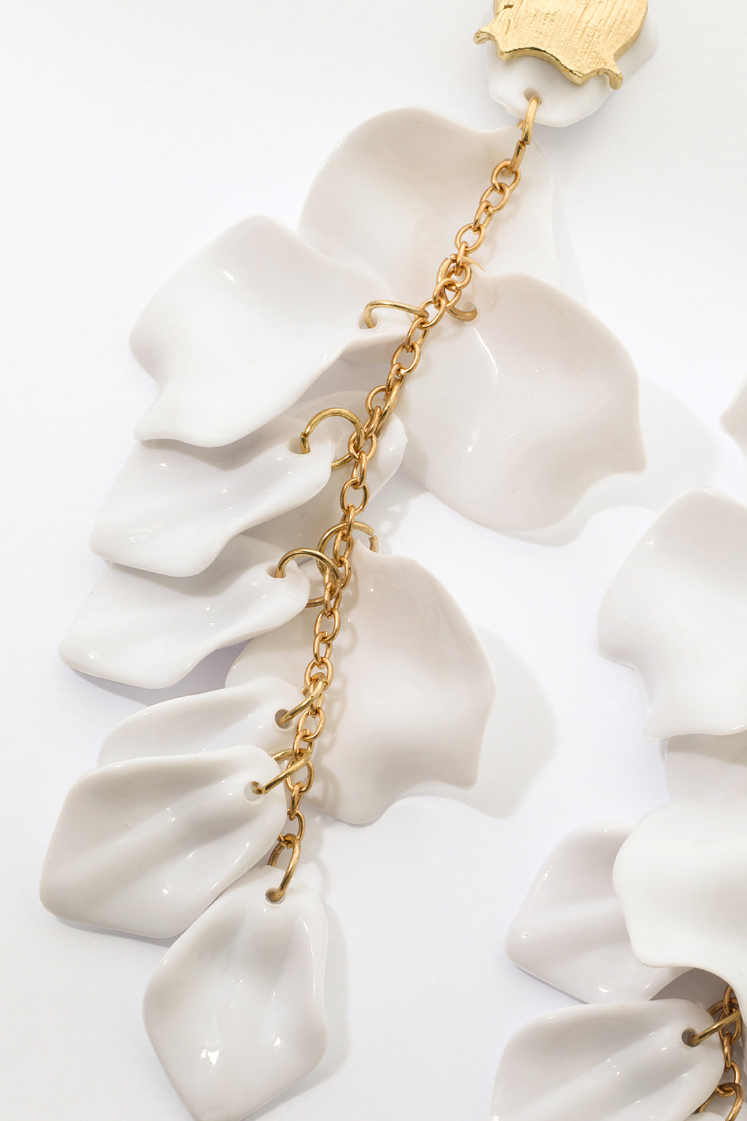 Pendientes de Gota con Diseño de Pétalos de Orquídea