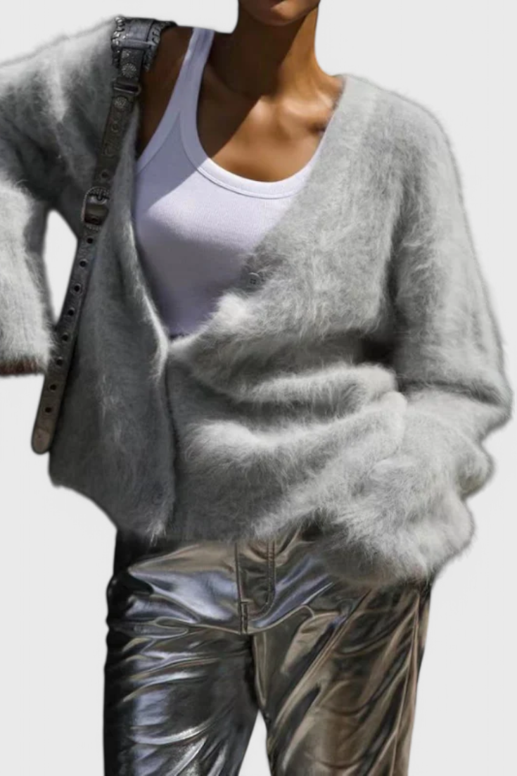 Suave Cardigan Daniela de Mezcla de Cachemira
