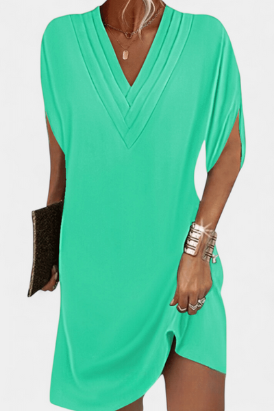 Vestido Shift Elegante Lesley con Escote en V