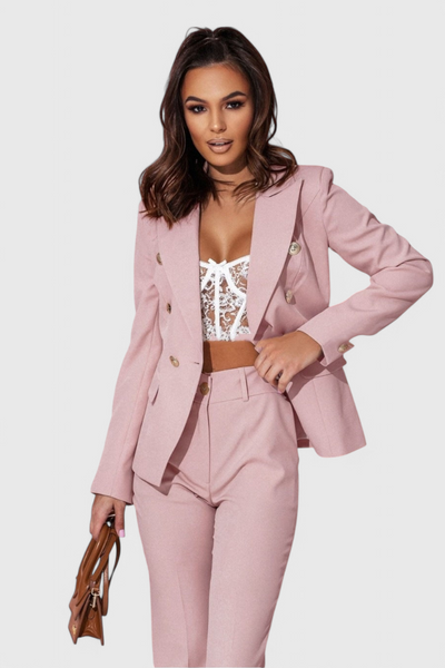 Conjunto Elegante de Blazer y Pantalones Rosalind