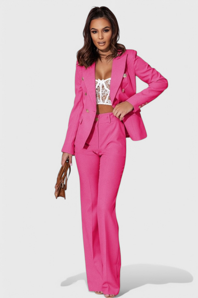 Conjunto Elegante de Blazer y Pantalones Rosalind