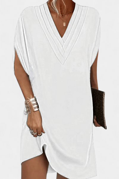 Vestido Shift Elegante Lesley con Escote en V