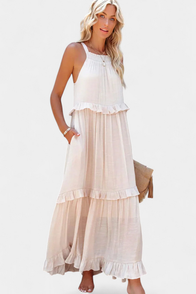 Vestido Monica: Comodidad Atemporal y Frescura Natural