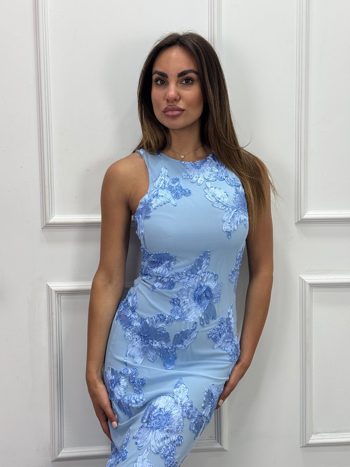 Serelia™ Vestido de Noche Elegante con Estampado Floral