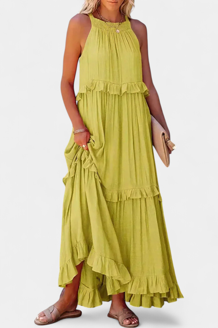 Vestido Monica: Comodidad Atemporal y Frescura Natural
