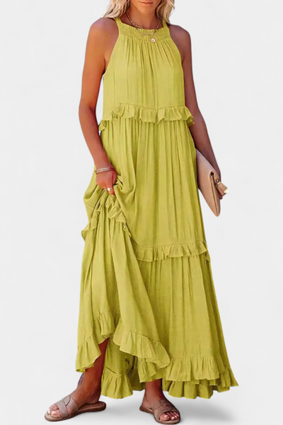 Vestido Monica: Comodidad Atemporal y Frescura Natural