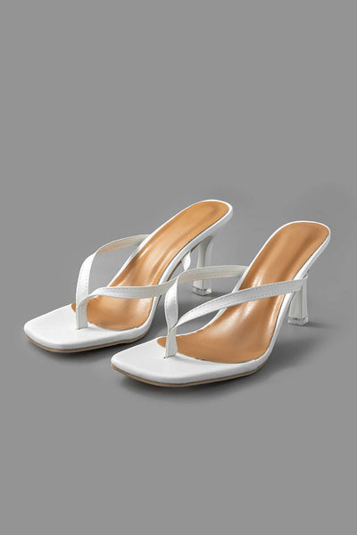 Sandalias Básicas de Tanga con Tacón Medio