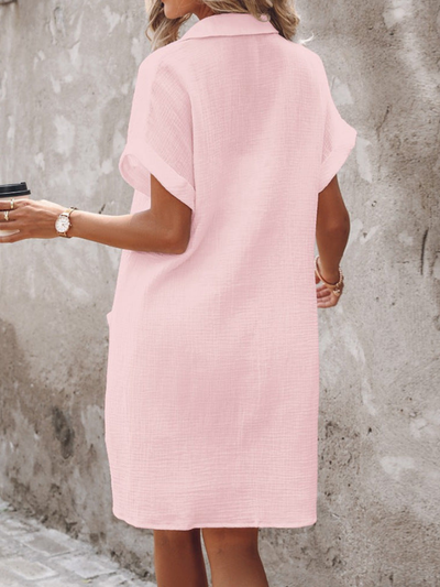 Frederika® | Vestido de lino suave y chic de estilo casual