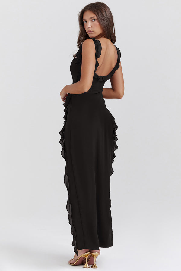 Regina® | Vestido Largo Amira – Ciruela Oscuro