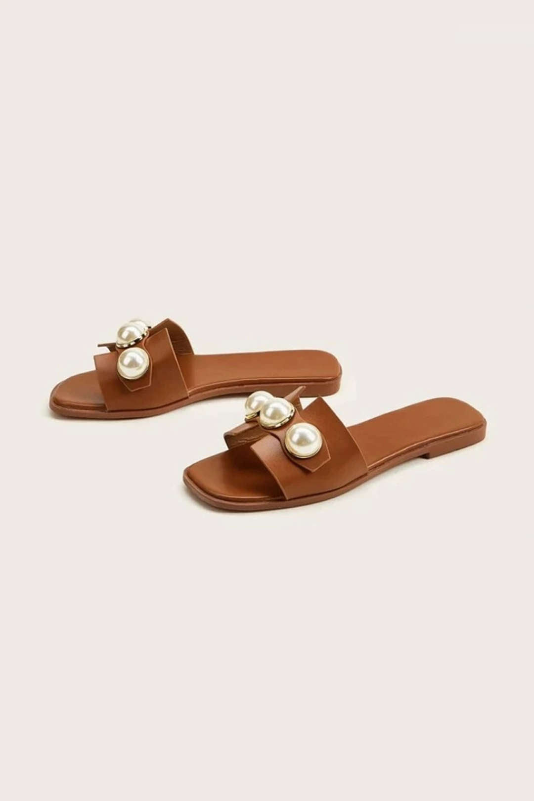 Zapatillas Planas Decoradas con Perlas