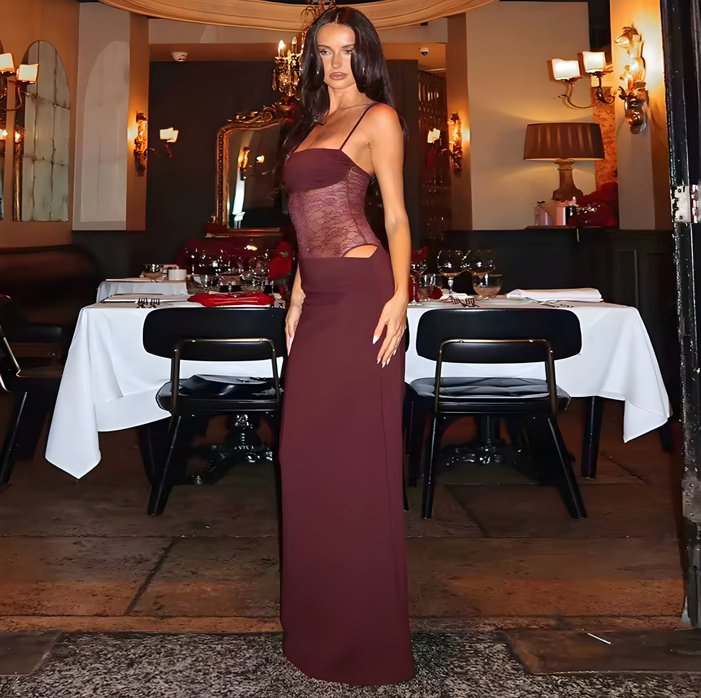 Meravi™ Vestido Sin Mangas