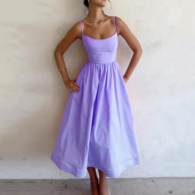 Rebecca® | Jovie - Vestido de tirantes tipo spaghetti
