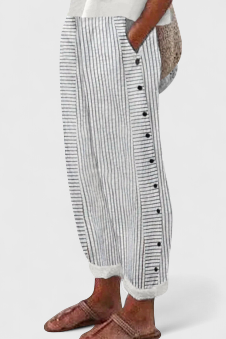Isoldean Rayas Pantalones Cortos de Verano