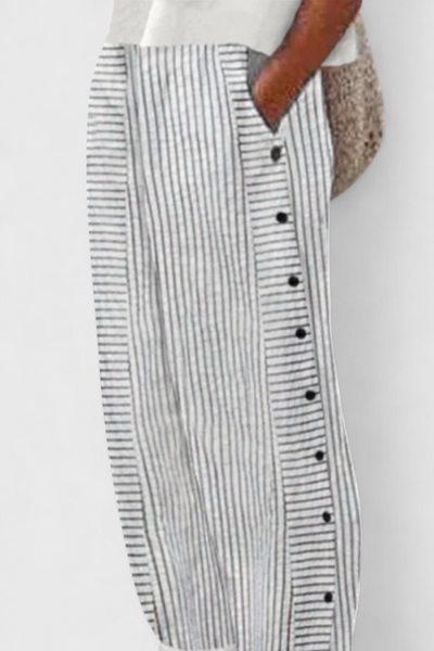 Isoldean Rayas Pantalones Cortos de Verano