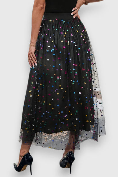 Claire Falda de Lunares Multicolor