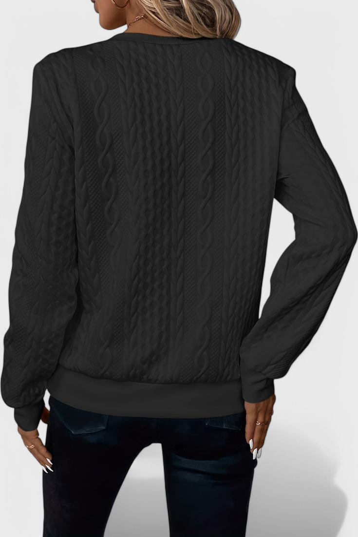 Suave Jersey de Punto Zoey con Cremallera