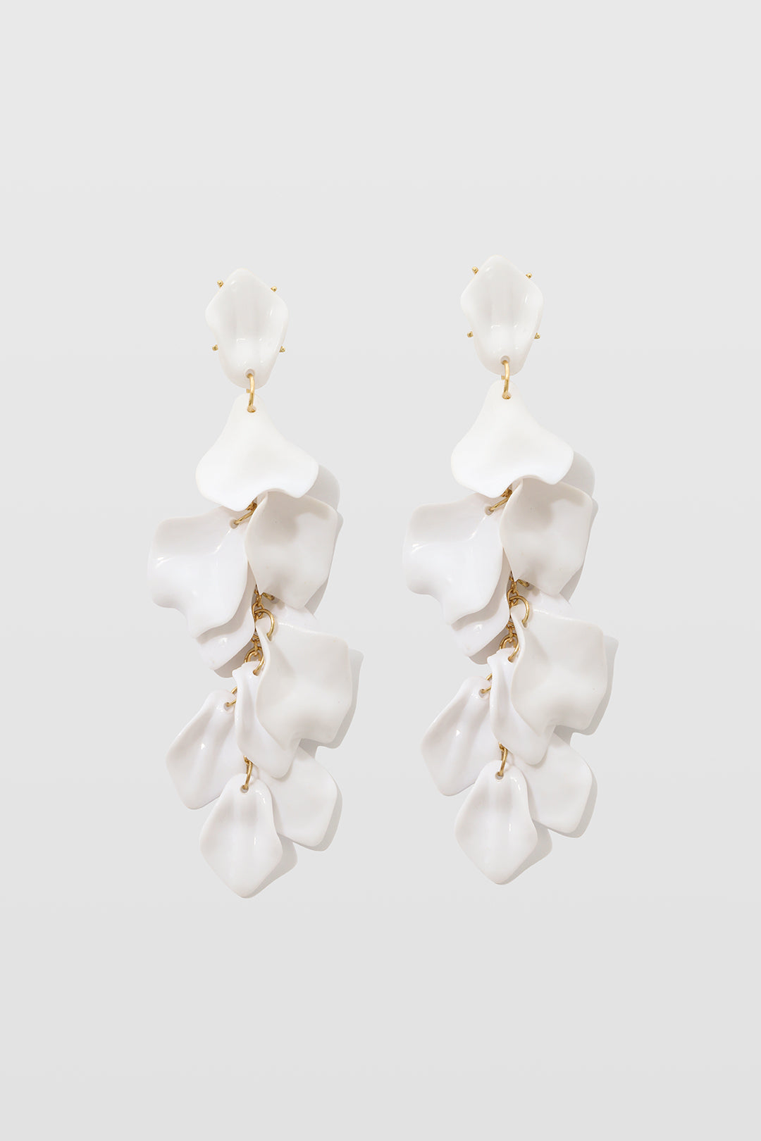 Pendientes de Gota con Diseño de Pétalos de Orquídea