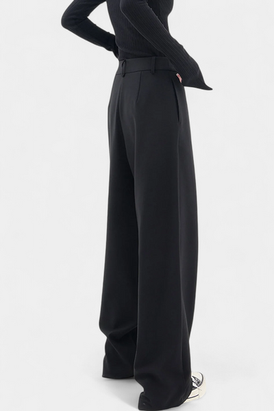 Oaklyn Pantalones Rectos con Drapado Contemporáneo