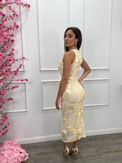Serelia™ Vestido de Noche Elegante con Estampado Floral