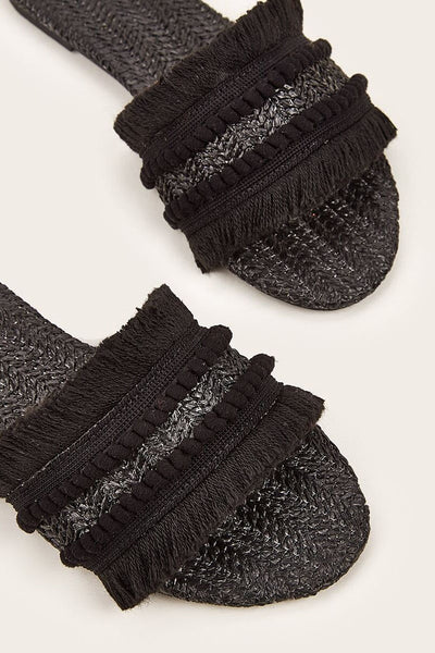 Zapatillas con Detalles de Flecos