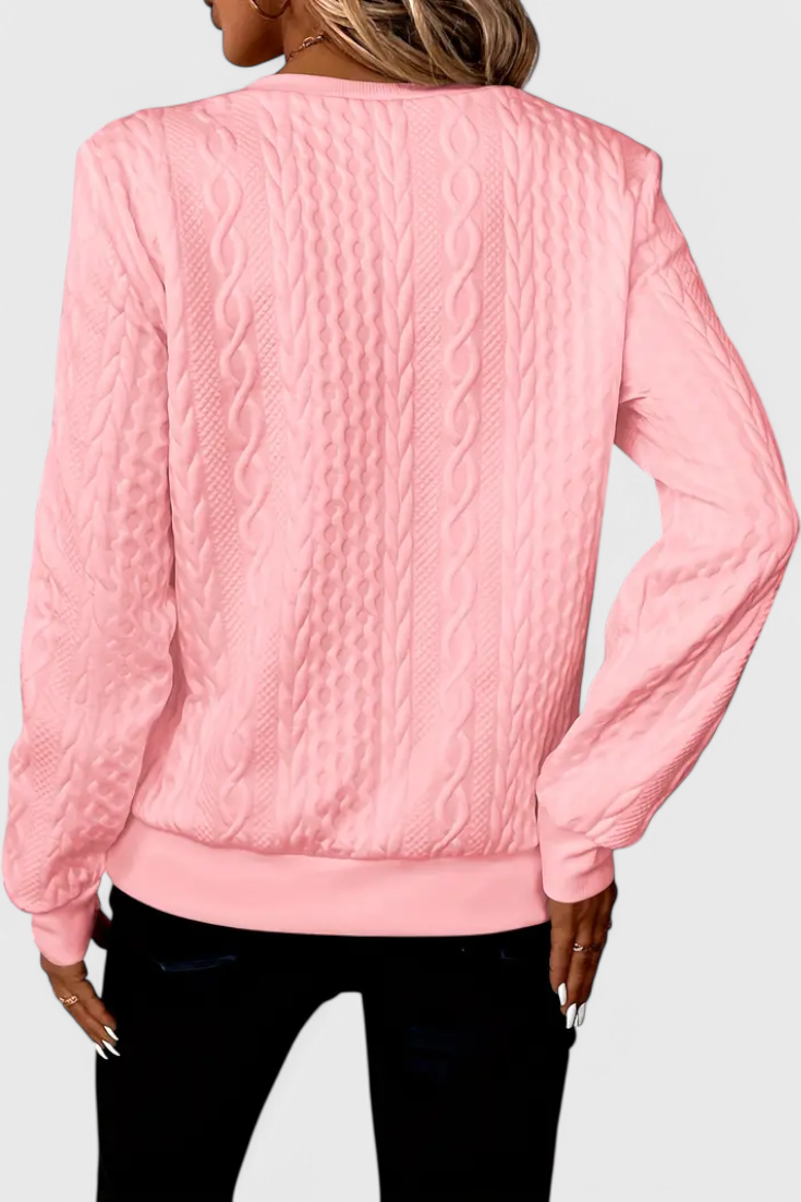 Suave Jersey de Punto Zoey con Cremallera