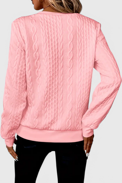 Suave Jersey de Punto Zoey con Cremallera