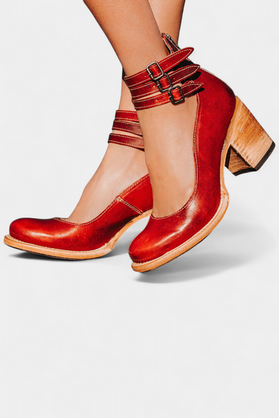 Tacones Modernos con Bloque en Eco-Cuero y Diseño Atemporal
