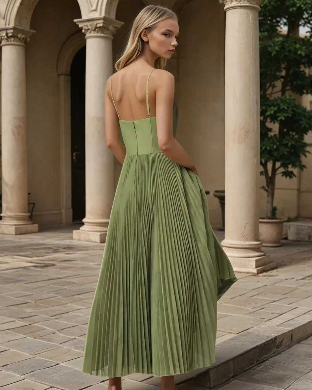 Vestido Leticia – Elegancia moderna con espalda descubierta