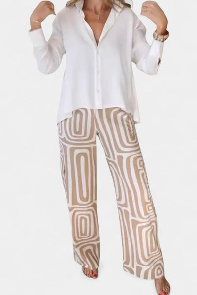 Conjunto de Dos Piezas Calla con Manga Larga