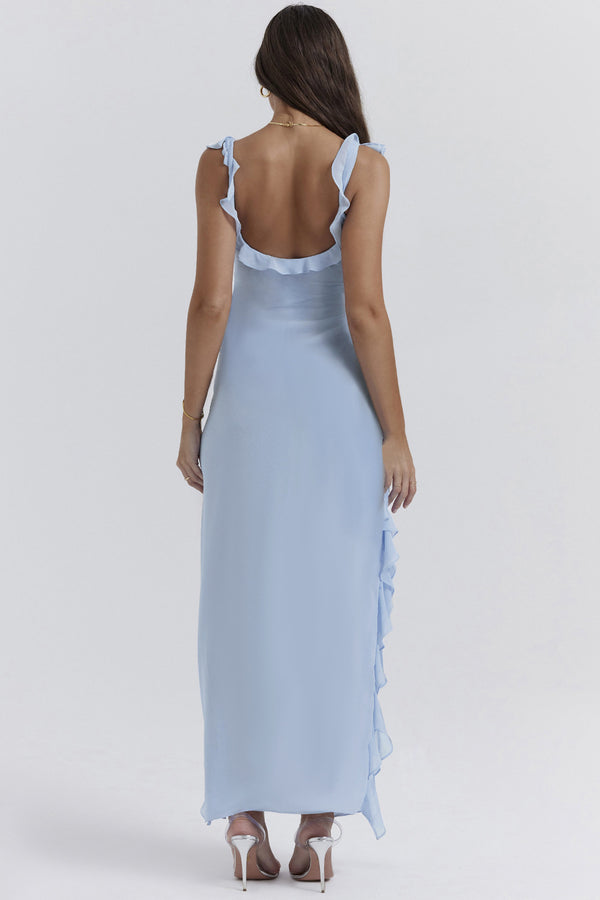 Regina® | Vestido Largo Amira – Ciruela Oscuro