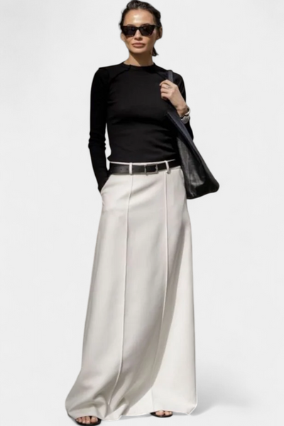 Ada Falda H-Line Sólida con Estilo Urbano Contemporáneo