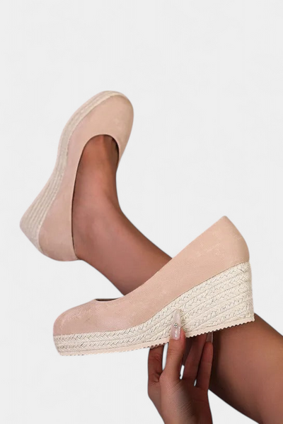 Laupa Zapatos de Plataforma con Suela Trenzada al Estilo Espadrille